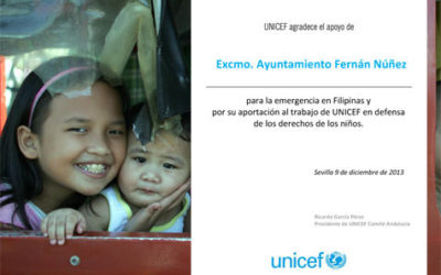UNICEF agradece la solidaridad de Fernán Núñez