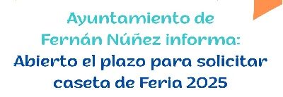 Abierto plazo Casetas de Feria 2025